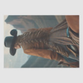 Cowgirl riding into the sunset, Cowboy hat v3 薄葉紙 (正面)