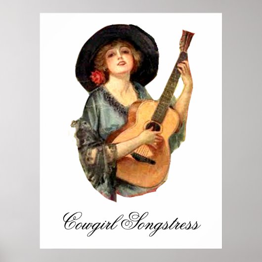 Cowgirl Songstress Poster ポスター (正面)