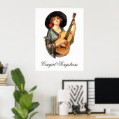 Cowgirl Songstress Poster ポスター (ホームオフィス)