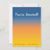 Cowgirl Western Birthday Party Invitations 招待状 (裏面)