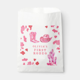 Cowgirl Western First Rodeo Birthday Party  フェイバーバッグ