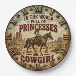 Cowgirl Western Horse Ranch Farmhouse ペーパープレート