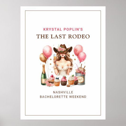 Cowgirl Western Rodeo ポスター (正面)