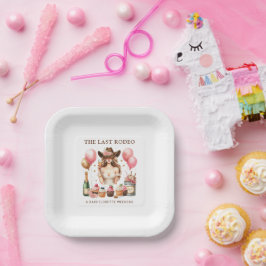 Cowgirl Western Rodeo Bachelorette Bridal Shower ペーパープレート