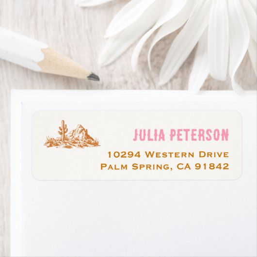 Cowgirl Western Rodeo Party  ラベル (インサイチュ)