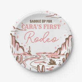 Cowgirl Wild West Rodeo Birthday Party ペーパープレート
