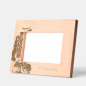 Cowgirl with Hat レーザー彫刻フレーム (左)