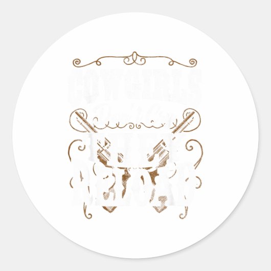 Cowgirls Don't Cry They Reload  ラウンドシール (正面)