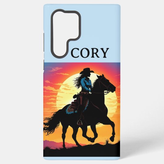 COWGRL SAMSUNG Phone Case Galaxyケース (裏面)