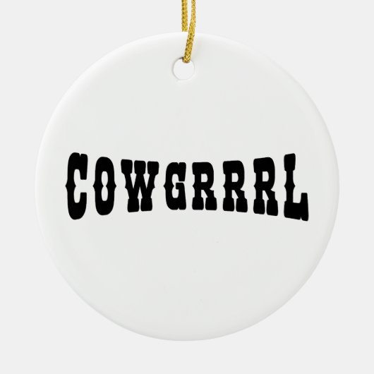 COWGRRRL セラミックオーナメント (正面)