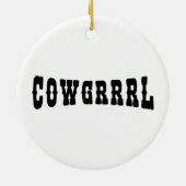 COWGRRRL セラミックオーナメント (裏面)
