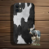 CowhideブラックnホワイトケースメイトiPhoneケース Case-Mate iPhoneケース
