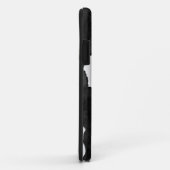 CowhideブラックnホワイトケースメイトiPhoneケース Case-Mate iPhoneケース (裏面/右)