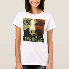 Cowmoflage Fun Pop Art Inspired Cow Tshirt Tシャツ