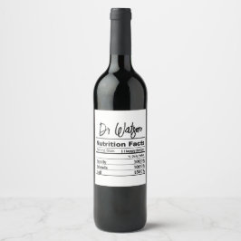 Coworker Appreciation Boss Thank You Doctor Lawyer ワインラベル