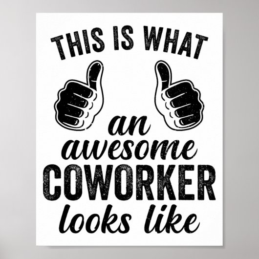 Coworker Birthday Employee Farewell Goodbye Going  ポスター (正面)