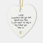 Coworker Colleague Friend Thank You Gift セラミックオーナメント (左)