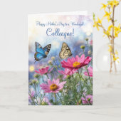 Coworker Colleague Mothers Day with Garden Flowers カード (黄色い花)