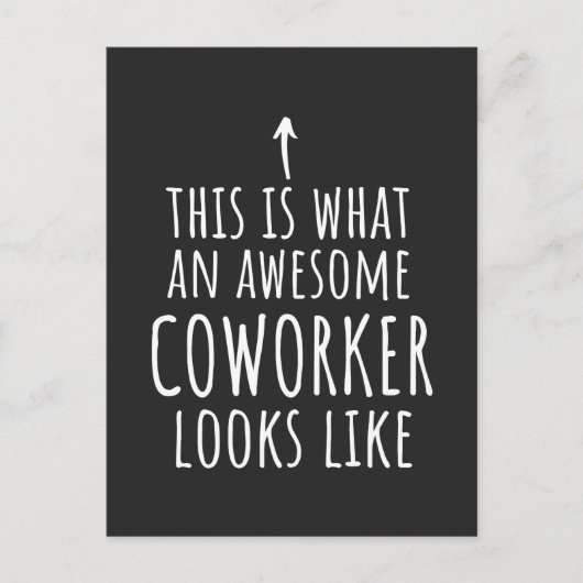 Coworker Gift, Coworker Mug, Awesome Coworker シーズンポストカード (正面)