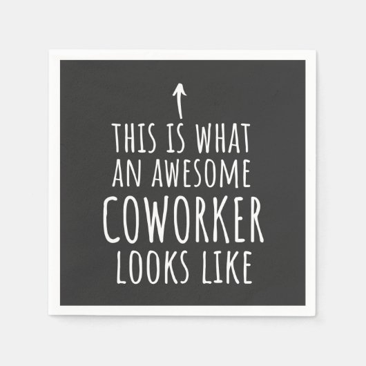 Coworker Gift, Coworker Mug, Awesome Coworker スタンダードカクテルナプキン (正面)