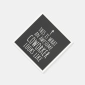 Coworker Gift, Coworker Mug, Awesome Coworker スタンダードカクテルナプキン (角)