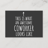 Coworker Gift, Coworker Mug, Awesome Coworker 名刺 (正面)