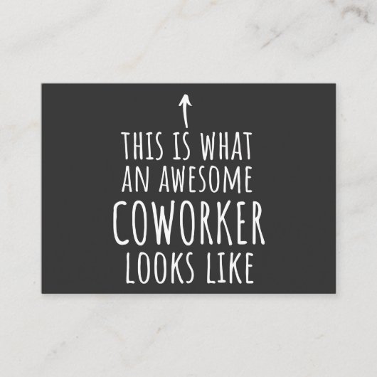 Coworker Gift, Coworker Mug, Awesome Coworker 名刺 (正面)