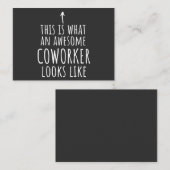 Coworker Gift, Coworker Mug, Awesome Coworker 名刺 (正面/裏面)