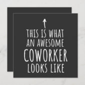 Coworker Gift, Coworker Mug, Awesome Coworker 招待状 (正面/裏面)