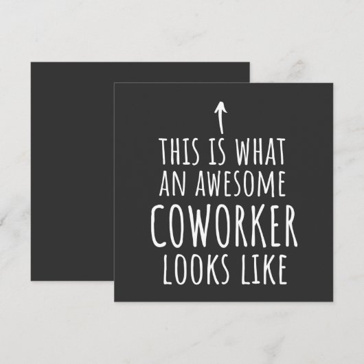 Coworker Gift, Coworker Mug, Awesome Coworker 招待状 (正面/裏面)