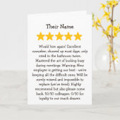 Coworker leaving 5 star review カード (黄色い花)