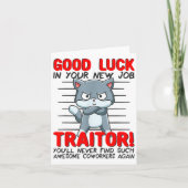 Coworker Leaving, Quitting Going Away, Job Change; カード (正面)