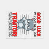 Coworker Leaving, Quitting Going Away, Job Change; フリースブランケット (正面(横))