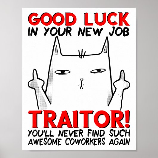 Coworker Leaving, Quitting Going Away, Job Change, ポスター (正面)