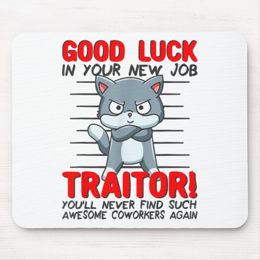 Coworker Leaving, Quitting Going Away, Job Change; マウスパッド (正面)