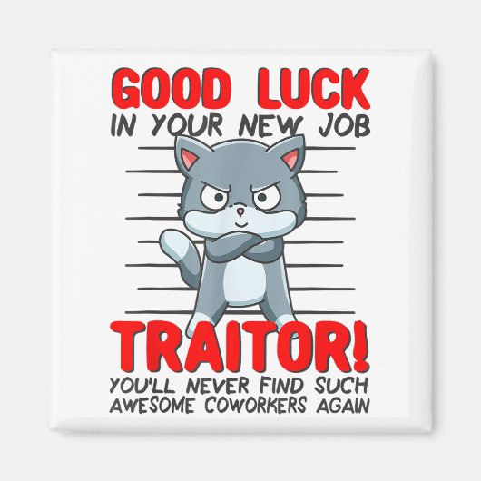 Coworker Leaving, Quitting Going Away, Job Change; マグネット (正面)