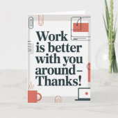 Coworker Thank You Card カード (正面)