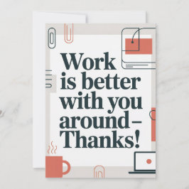Coworker Thank You Card サンキューカード