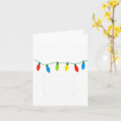 Coworkers Are Like Christmas Lights Funny Coworker カード (黄色い花)