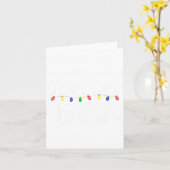 Coworkers Are Like Christmas Lights Funny Coworker カード (黄色い花)