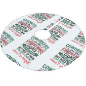 Coworkers Are Like Christmas Lights Funny Office ブラッシュドポリエステルツリースカート (アングル)