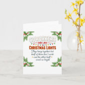 Coworkers Are Like Christmas Lights They Hang Toge カード (黄色い花)
