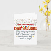 Coworkers Are Like Christmas Lights They Hang Toge カード (黄色い花)