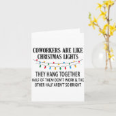 Coworkers Are Like Christmas Lights They Hang Toge カード (黄色い花)