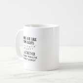 Coworkers Are Like Christmas Lights They Hang Toge コーヒーマグカップ (正面左)