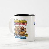 Coworkers for Sale – Funny Office Design ツートーンマグカップ (正面左)