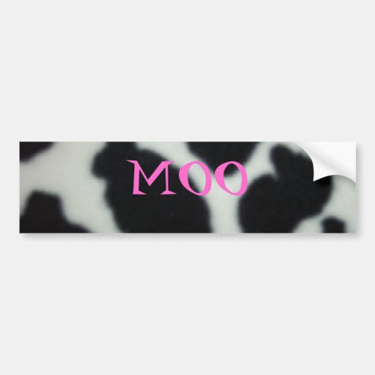 CowPattern、MOO バンパーステッカー (正面)