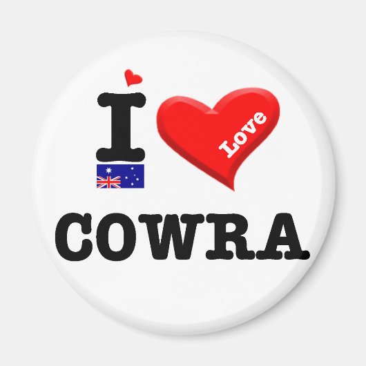 COWRA - I Love マグネット (正面)
