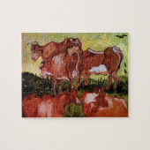 Cows (after Jordaens) by Vincent van Gogh ジグソーパズル (横)
