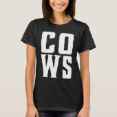 COWS! Funny Screaming Cow Hob Farmer Tシャツ (正面)
